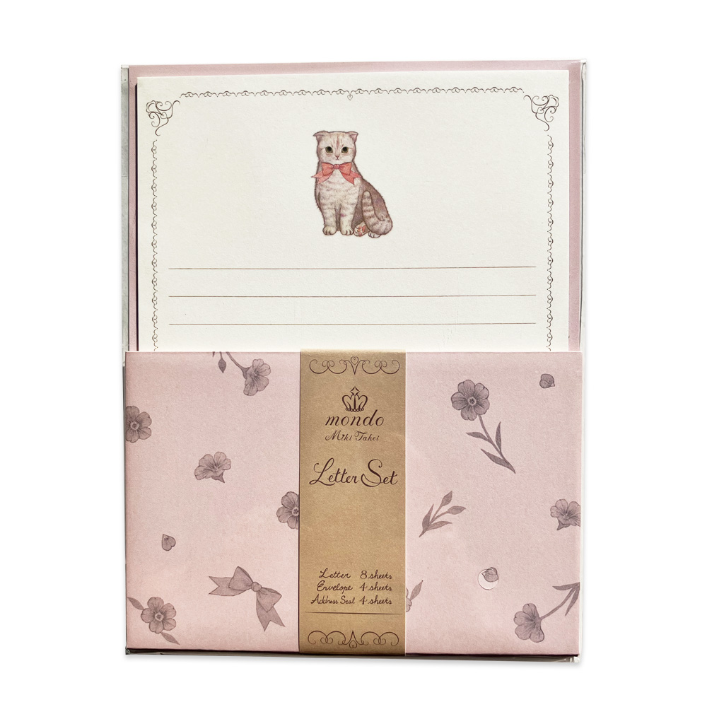 たけいみきmondoレターセット　【中国（香港・マカオ含）・台湾・タイ・ベトナム・シンガポール・インドネシア・マレーシア販売不可商品】