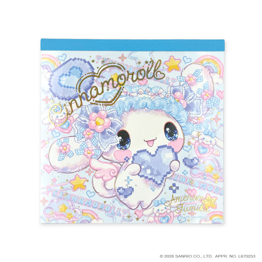 サンリオキャラクターズ×飴ノ森ふみかメモパッド　【海外販売不可商品】
