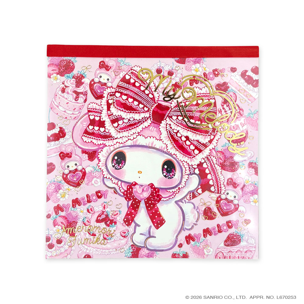 サンリオキャラクターズ×飴ノ森ふみかメモパッド　【海外販売不可商品】
