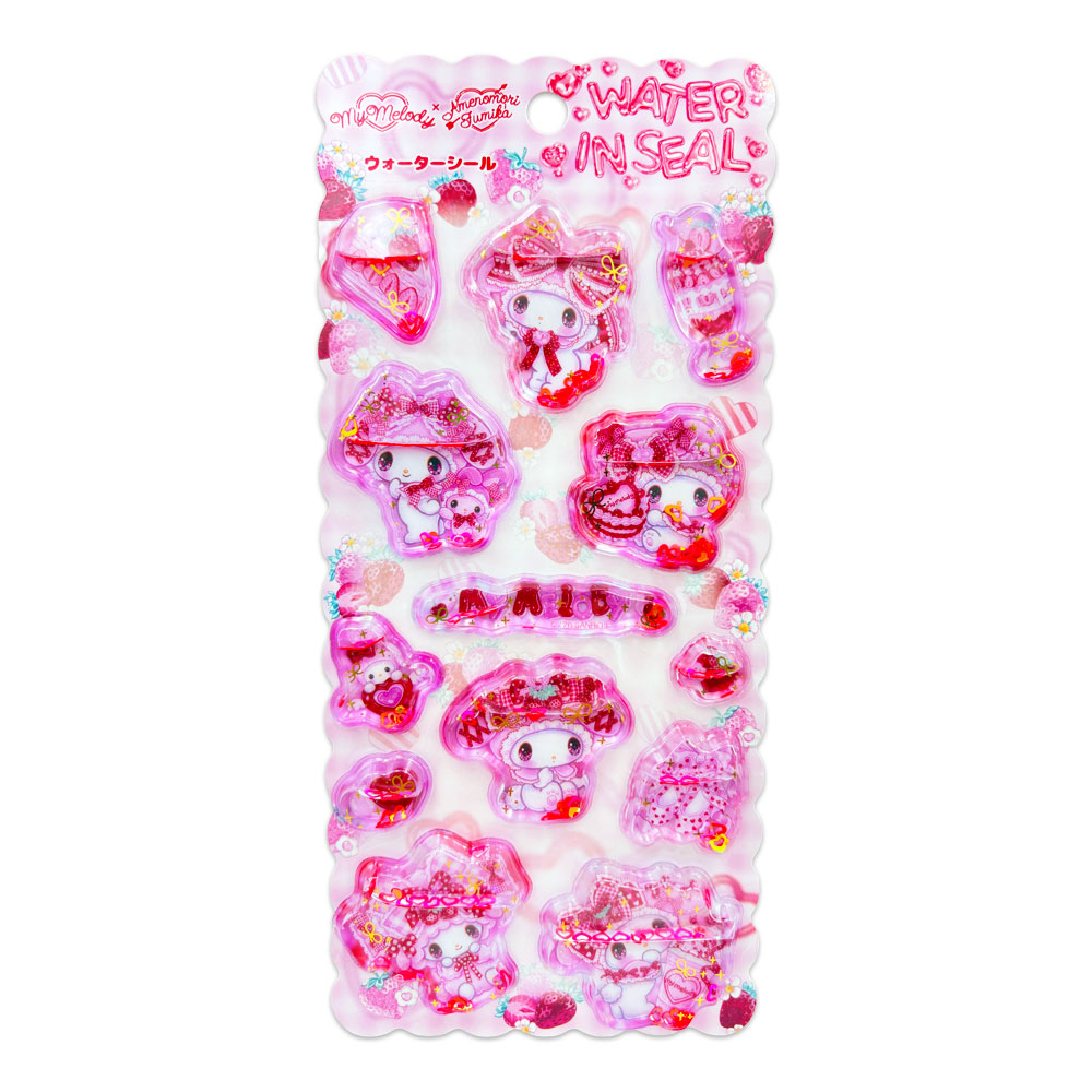 サンリオキャラクターズ×飴ノ森ふみか  ウォーターシール　【海外販売不可商品】