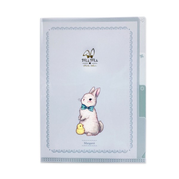 たけいみきmimiA5クリアファイル　3ポケット　【中国（香港・マカオ含）・台湾・タイ・ベトナム・シンガポール・インドネシア・マレーシア販売不可商品】