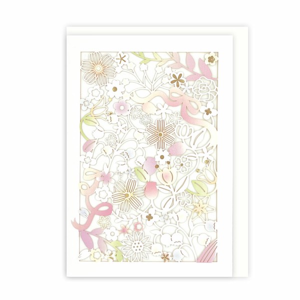 レーザーカット多目的グリーティングカード