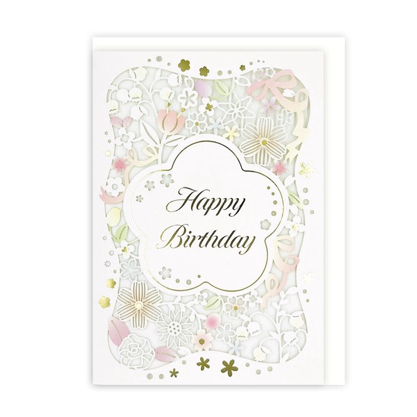 レーザーカット誕生日カード