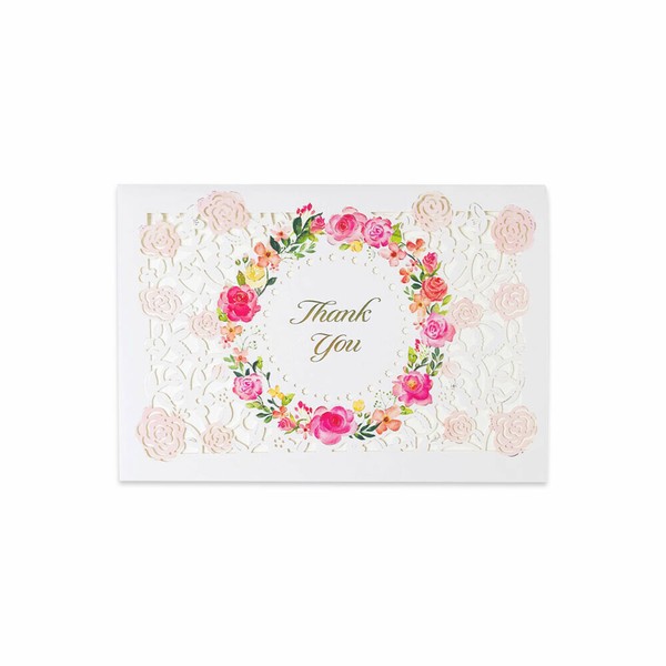 レーザーカットお礼カード