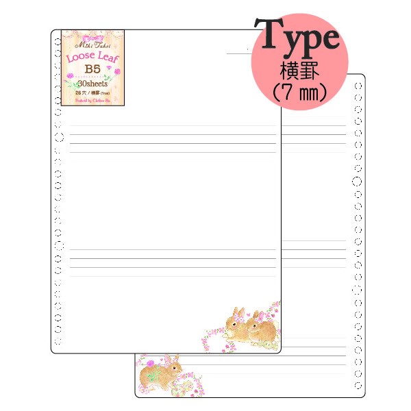 たけいみきシリーズ　ルーズリーフ（B5サイズ）【中国（香港・マカオ含）・台湾・タイ・ベトナム・シンガポール・インドネシア・マレーシア販売不可商品】