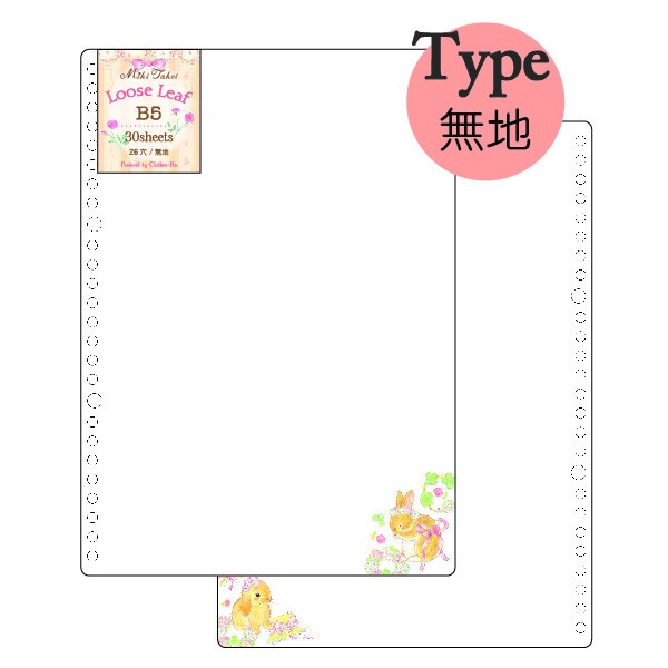 たけいみきシリーズ　ルーズリーフ（B5サイズ）【中国（香港・マカオ含）・台湾・タイ・ベトナム・シンガポール・インドネシア・マレーシア販売不可商品】